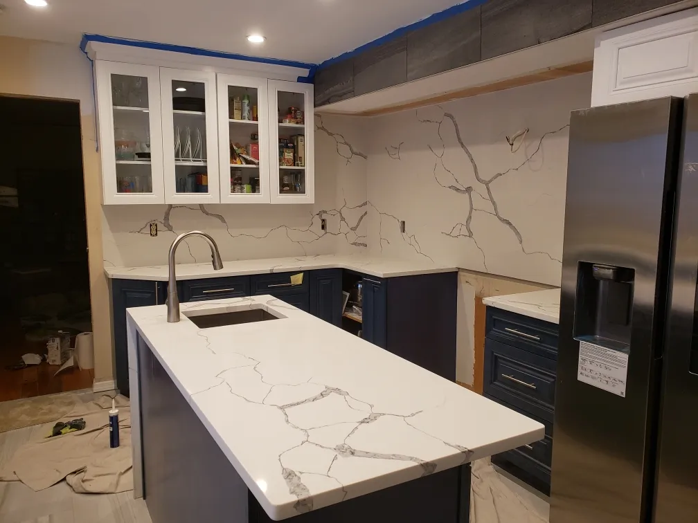 Veined island in progress